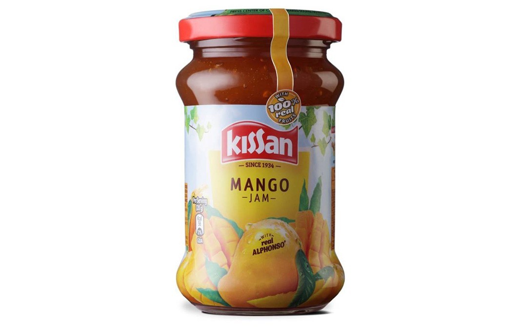 Kissan Mango Jam, With Real Alphonso   Glass Jar  188 grams